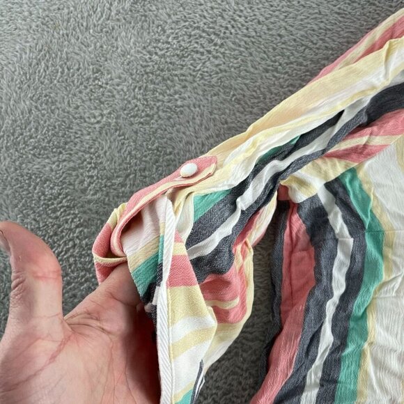 Torrid Harper Womens Striped V-Neck Blouse Multicolor Size 2X NWT 5539 - Picture 6 of 10